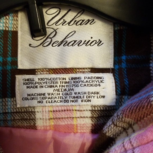 Pink Brown Blue Urban Behavior Adorable Vest - Picture 4 of 5